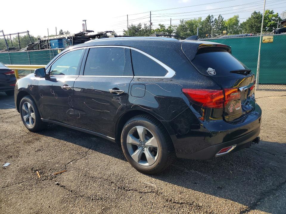 2016 Acura VIN 5FRYD4H2XGB034512 COPART salvage auction — REAR END, Co - Public - Salvage Title, sold $275 on 2026-07-21 (photo 2)