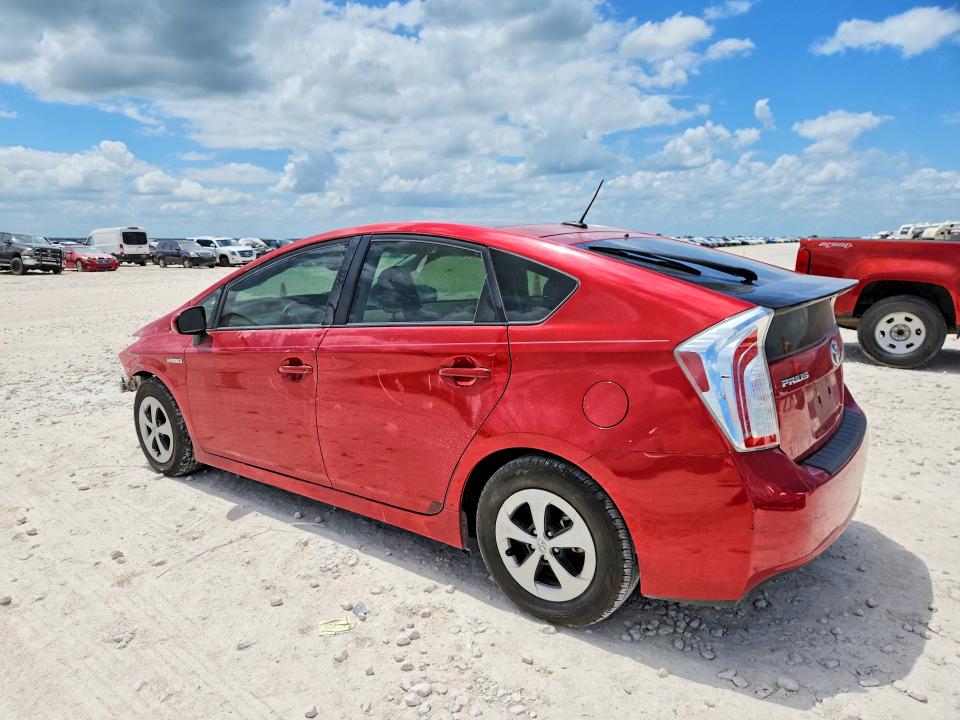 2015 Toyota Prius VIN JTDKN3DU3F1906557 COPART salvage auction — FRONT END, Tx - Salvage Vehicle Title, sold $2,600 on 2026-08-13 (photo 2)