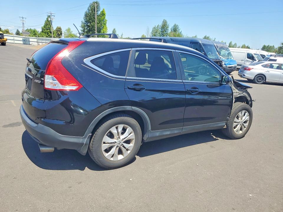 2012 Honda VIN JHLRM4H74CC027485 COPART salvage auction — FRONT END, Or - Salvage Title Certificate, sold $2,650 on 2026-07-27 (photo 3)