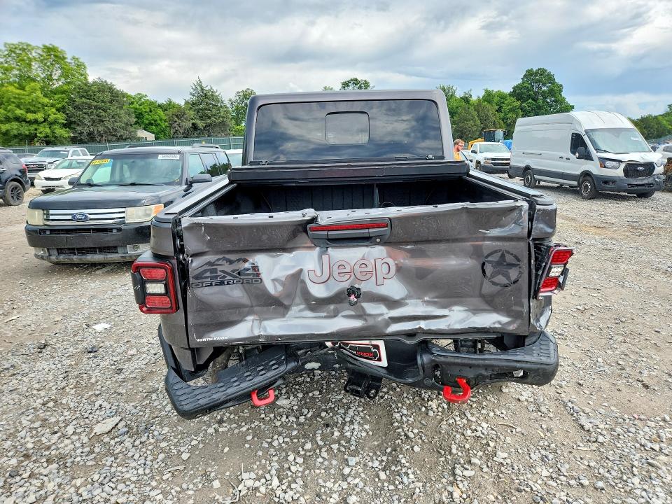 2021 Jeep Gladiator VIN 1C6JJTBG0ML606648 COPART salvage auction — REAR END, Tn - Salvage Certificate, sold $16,100 on 2026-07-09 (photo 6)