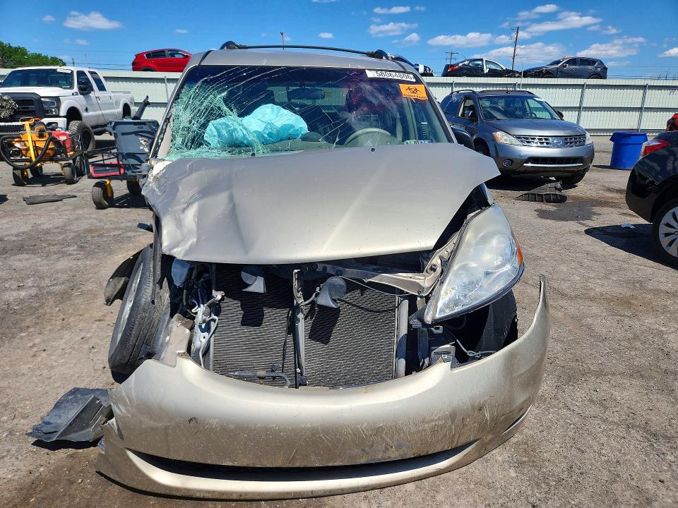 2006 Toyota Sienna VIN 5TDZA23C46S506734 COPART salvage auction — FRONT END, PA - CERTIFICATE OF SALVAGE, sold $175 on 2026-07-21 (photo 5)
