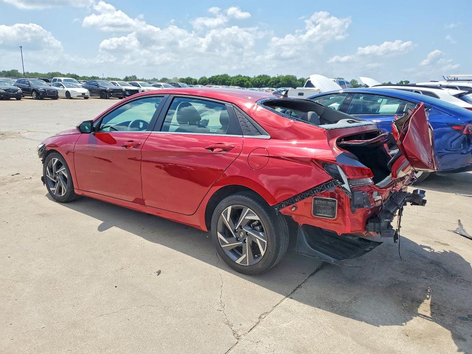 2025 Hyundai Elantra VIN KMHLS4DG3SU971488 COPART salvage auction — REAR END, Tx - Nonrepairable Title, sold $2,450 on 2026-07-08 (photo 2)