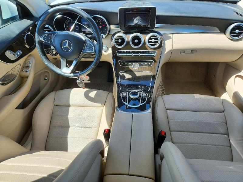 2017 Mercedes-benz C-klasse VIN WDDWJ4JB6HF430421 COPART salvage auction — FRONT END, Ca - Salvage Certificate, sold $3,550 on 2026-07-31 (photo 8)