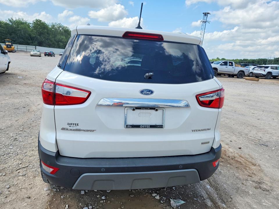 2018 Ford Ecosport VIN MAJ3P1VE0JC176507 COPART salvage auction — FRONT END, OK - CERT OF TITLE-SALVAGE, sold $2,600 on 2026-07-30 (photo 6)