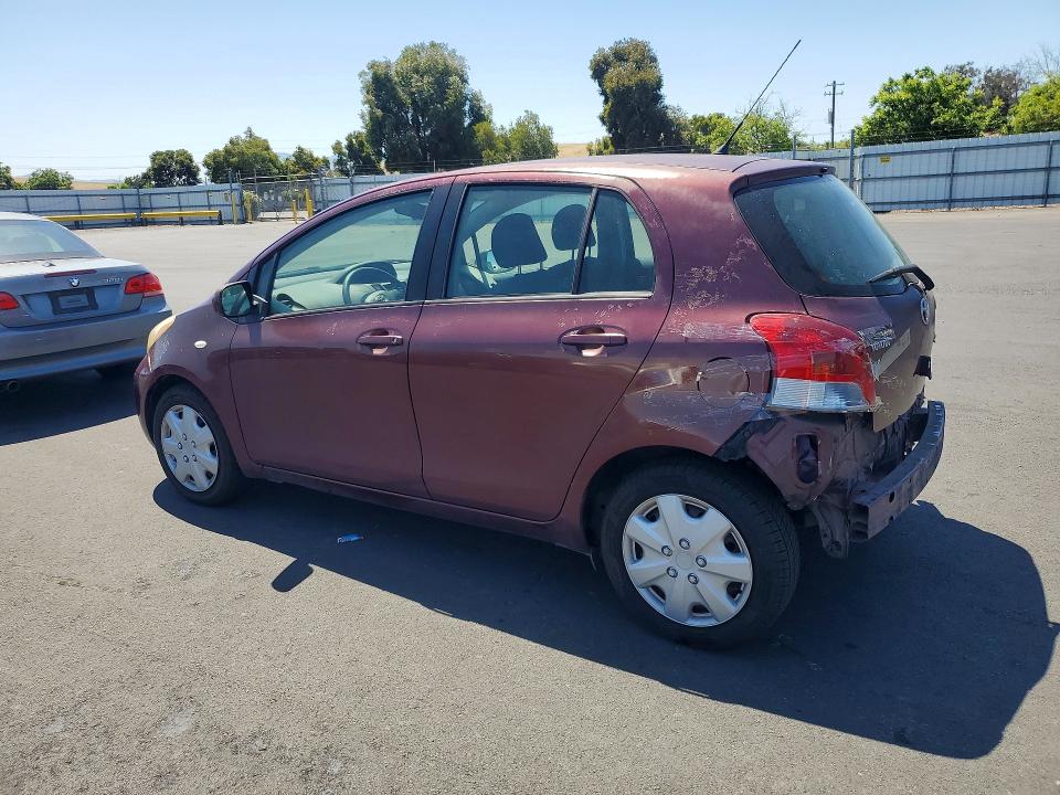 2009 Toyota Yaris VIN JTDKT903X95221586 COPART salvage auction — REAR END, CA - SALVAGE CERTIFICATE, sold $1,250 on 2026-07-15 (photo 2)