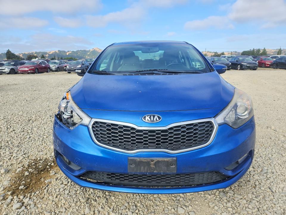 2014 Kia Forte VIN KNAFX4A85E5123124 COPART salvage auction — FRONT END, Ca - Salvage Certificate, sold $1,450 on 2026-07-21 (photo 5)