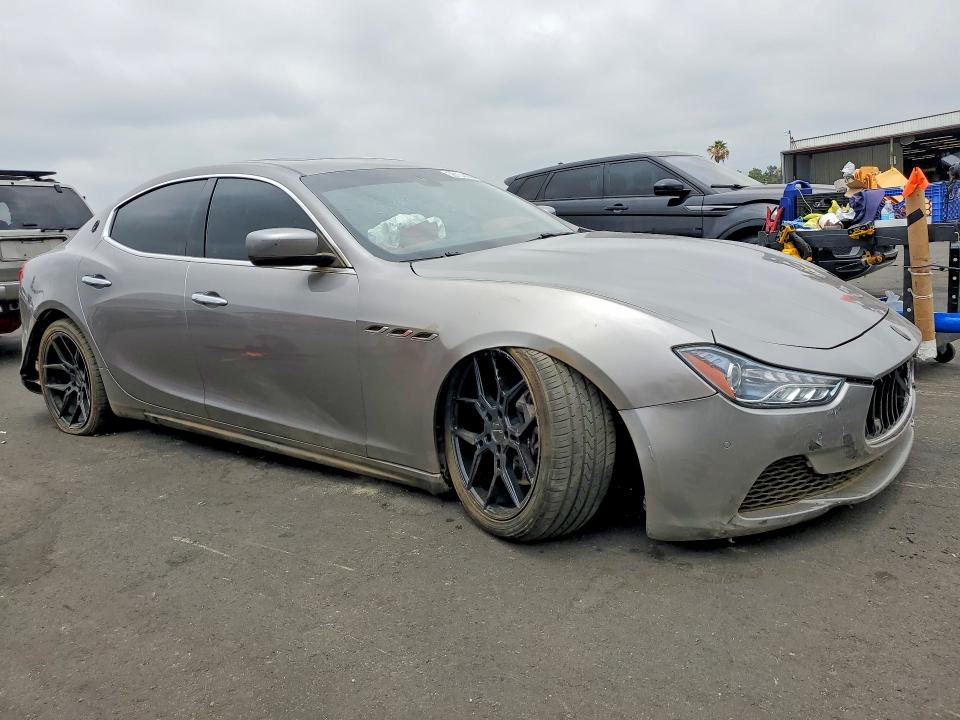 2015 Maserati Ghibli VIN ZAM57RTA6F1149408 COPART salvage auction — REAR END, Ca - Salvage Certificate, sold $1,100 on 2026-07-13 (photo 4)