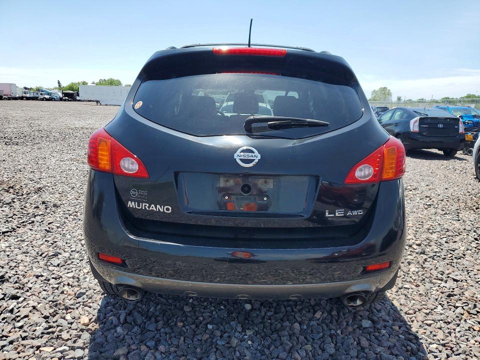 2009 Nissan Murano VIN JN8AZ18WX9W114286 COPART salvage auction — FRONT END, In - Cert Of Title-Salvage Title, sold $525 on 2026-07-21 (photo 6)