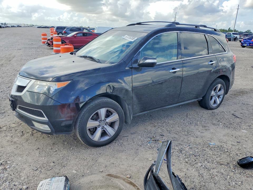 2013 Acura Mdx VIN 2HNYD2H36DH523567 COPART salvage auction — FRONT END, Tx - Certificate Of Title, sold $1,000 on 2026-07-09 (photo 1)