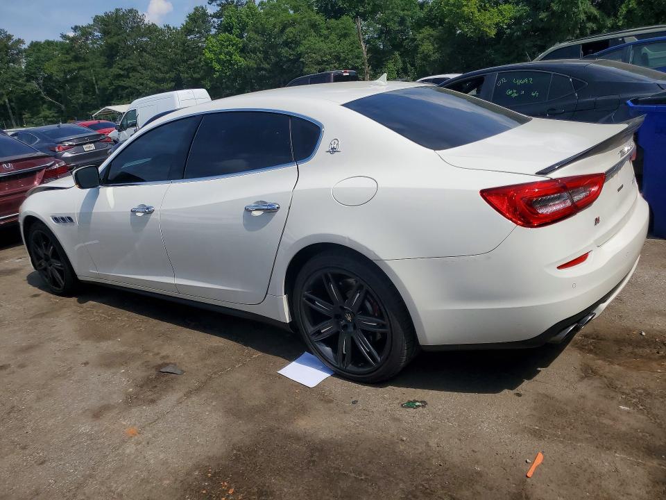 2014 Maserati Quattroporte VIN ZAM56RRA3E1116987 COPART salvage auction — FRONT END, Ga - Cert Of Title-Salvage Court Or, sold $2,800 on 2026-07-24 (photo 2)