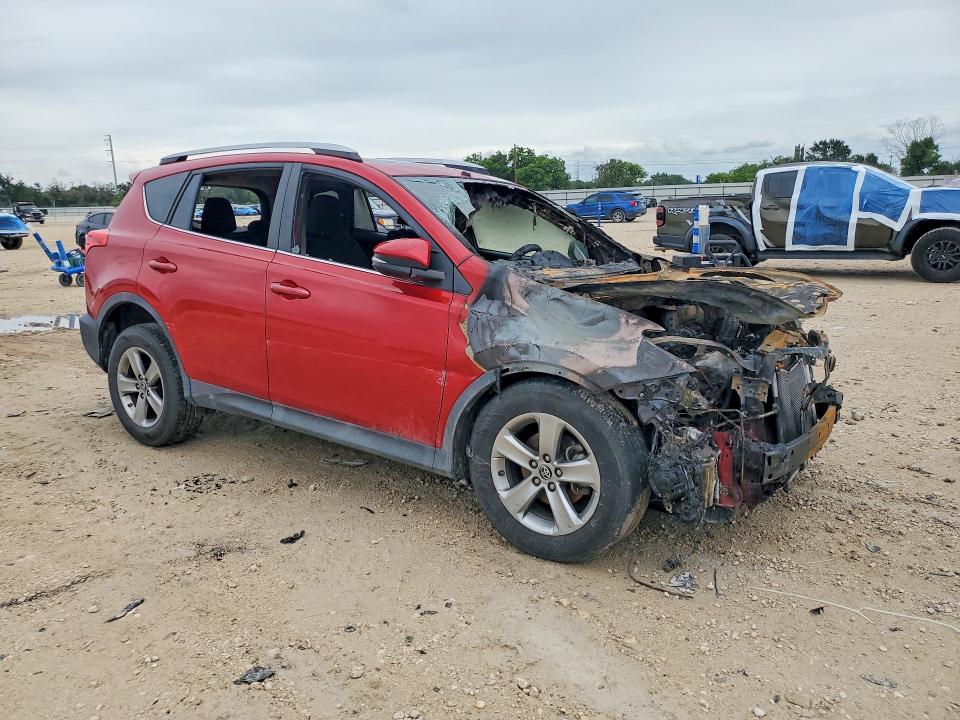 2015 Toyota Rav4 VIN 2T3RFREV1FW344262 COPART salvage auction — BURN, TX - NONREPAIRABLE TITLE (P), sold $1,250 on 2026-07-09 (photo 4)