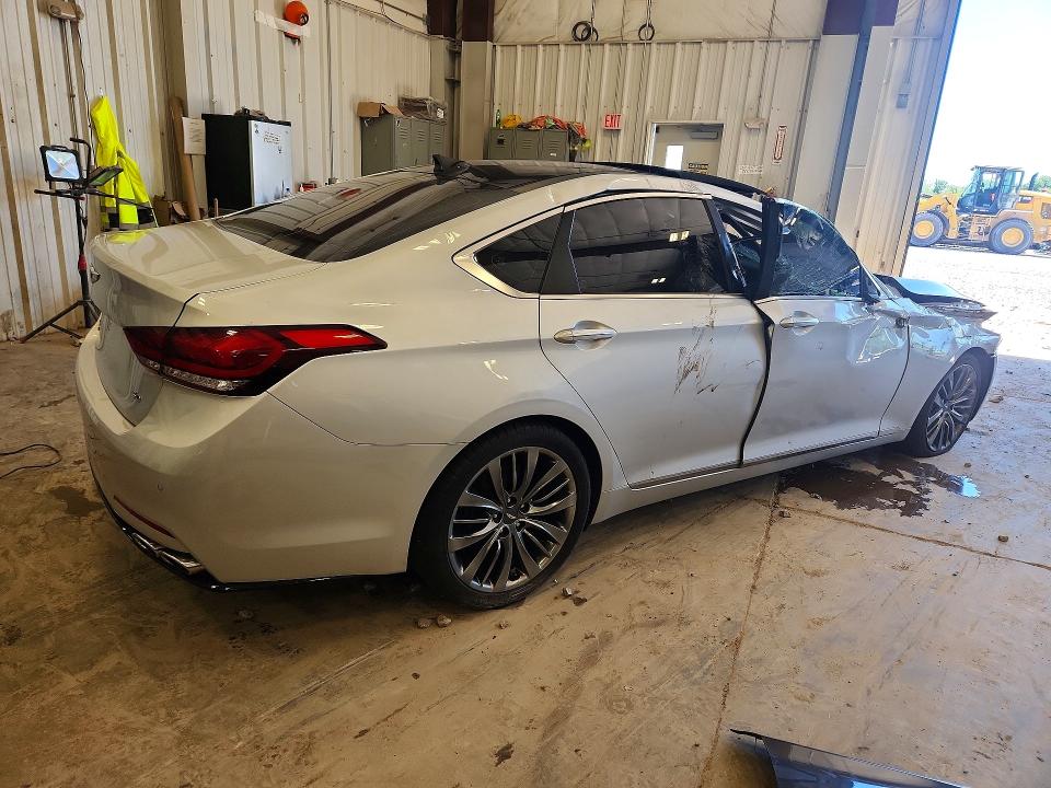 2018 Genesis G80 VIN KMHGN4JF2JU240702 COPART salvage auction — FRONT END, Mi - Cert Of Title-Rebuilt Salvage, sold $250 on 2026-07-27 (photo 3)