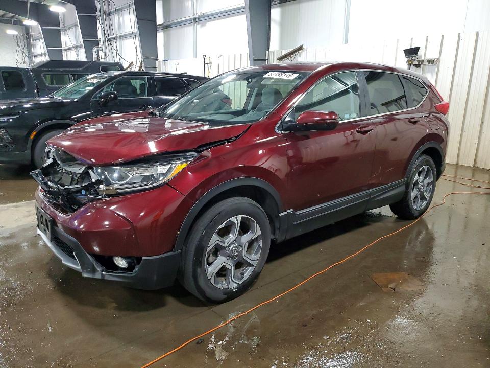 2019 Honda Cr-v VIN 7FARW2H55KE007438 COPART salvage auction — FRONT END, Mn - Cert Of Title-Salvage, sold $325 on 2026-07-28 (photo 1)