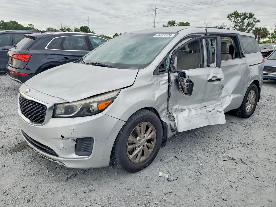 2016 Kia SEDONA VIN KNDMA5C19G6206506 COPART salvage auction — SIDE, Fl - Cert Of Title Slvg Rebuildable, sold $1,300 on 2026-07-07 (photo 1)