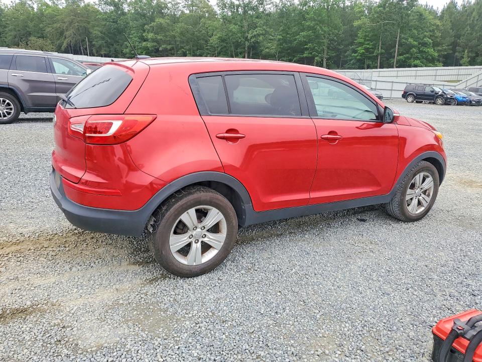 2012 Kia Sportage VIN KNDPB3A28C7237115 COPART salvage auction — VANDALISM, Nc - Salvage Certificate Of Title, sold $500 on 2026-07-23 (photo 3)