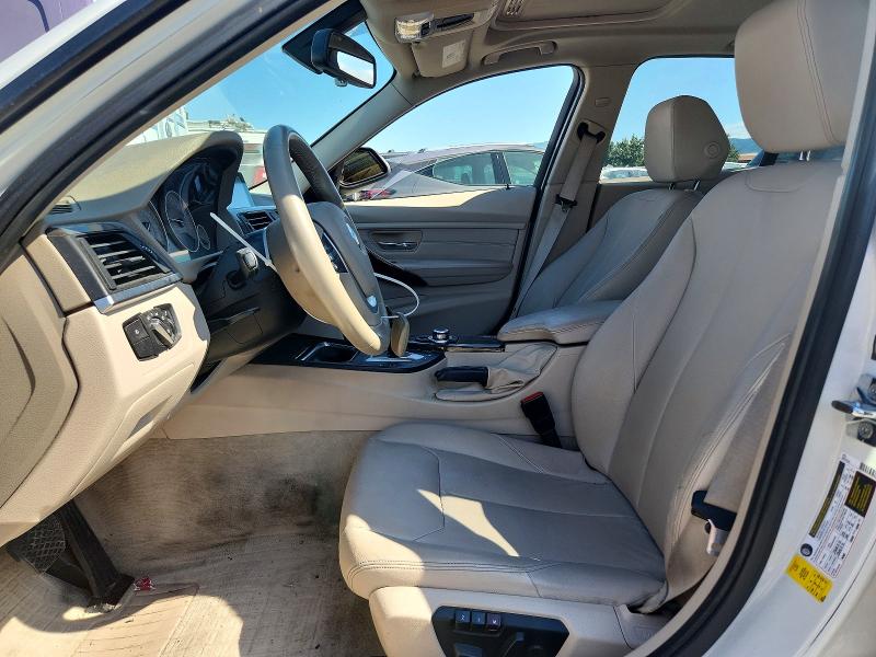 2012 BMW 3er VIN WBA3C1C51CF433732 COPART salvage auction — FRONT END, Ca - Salvage Certificate, sold $800 on 2026-07-14 (photo 7)