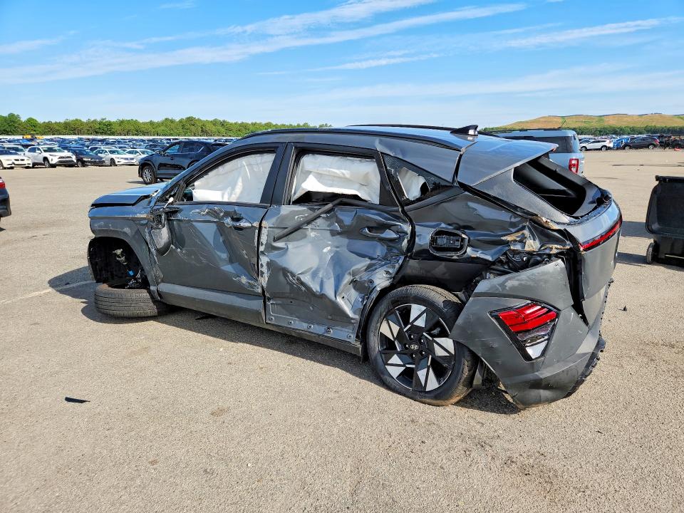 2025 Hyundai Kona VIN KM8HBCAB8SU340874 COPART salvage auction — SIDE, Ny - Mv-907A Salvage Certificate, sold $600 on 2026-07-15 (photo 2)