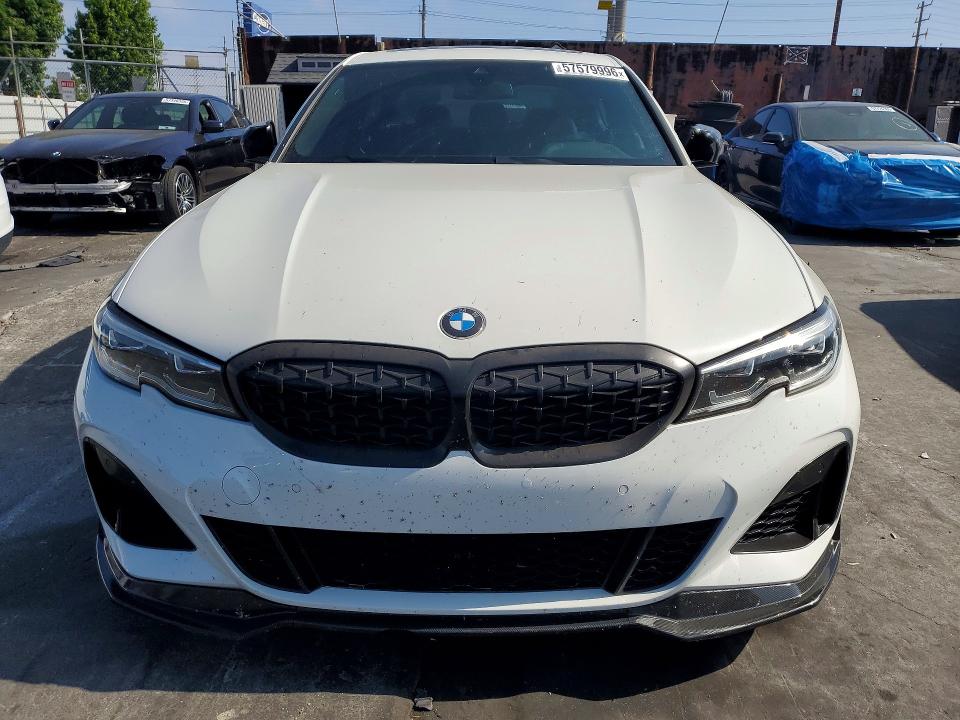 2020 BMW M3 VIN WBA5U7C00LFH22312 COPART salvage auction — REAR END, Ca - Salvage Certificate, sold $15,000 on 2026-07-22 (photo 5)