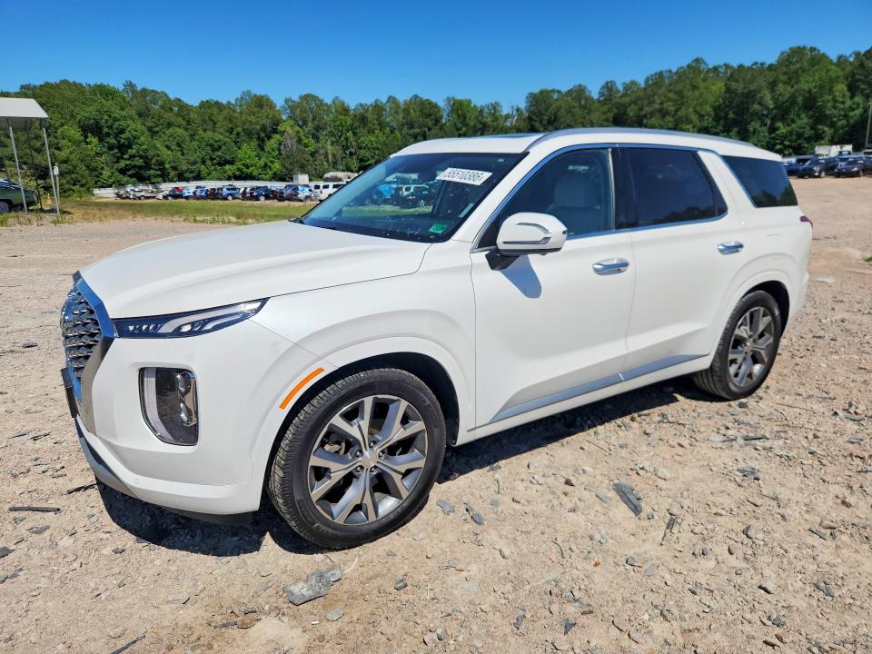 2021 Hyundai Palisade VIN KM8R54HE8MU310908 COPART salvage auction — FRONT END, Va - Cert Of Title - Salvage, sold $8,300 on 2026-07-06 (photo 1)