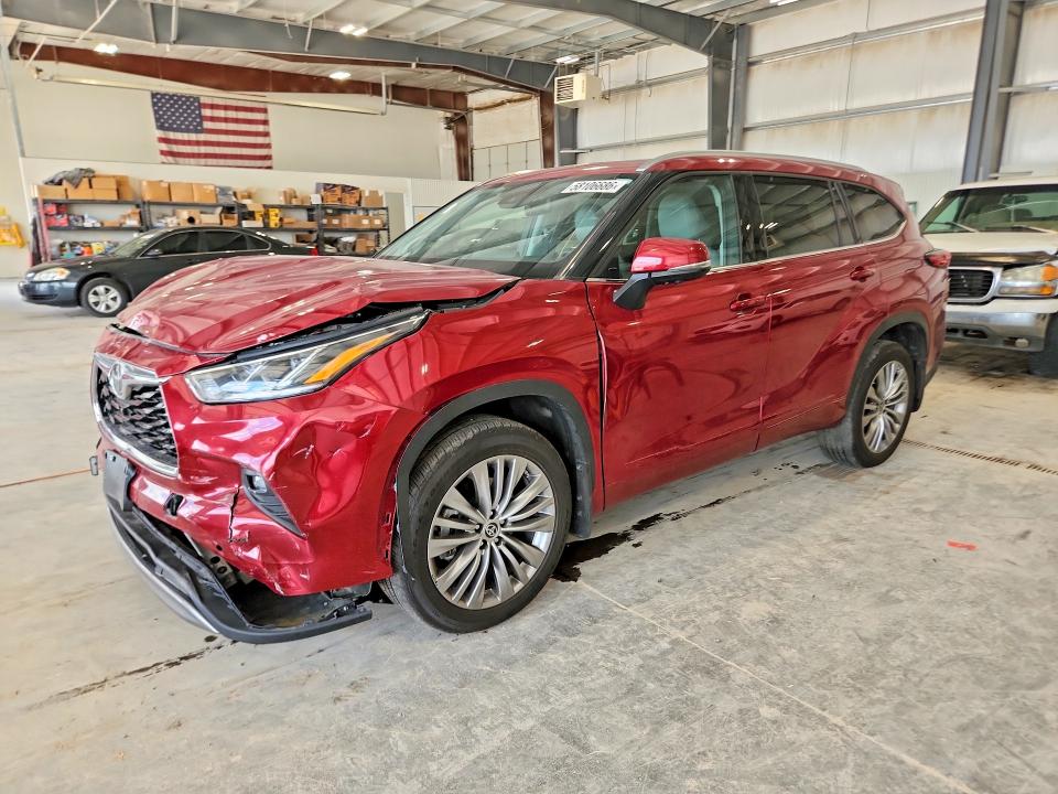 2023 Toyota VIN 5TDKDRBH2PS046778 COPART salvage auction — FRONT END, Mn - Cert Of Title-Salvage, sold $2,000 on 2026-07-28 (photo 1)