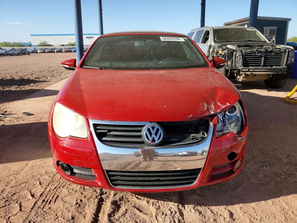 2009 Volkswagen Eos VIN WVWBA71F29V023474 COPART salvage auction — FRONT END, AZ - CERT OF TITLE - SALVAGE, sold $650 on 2026-07-14 (photo 5)