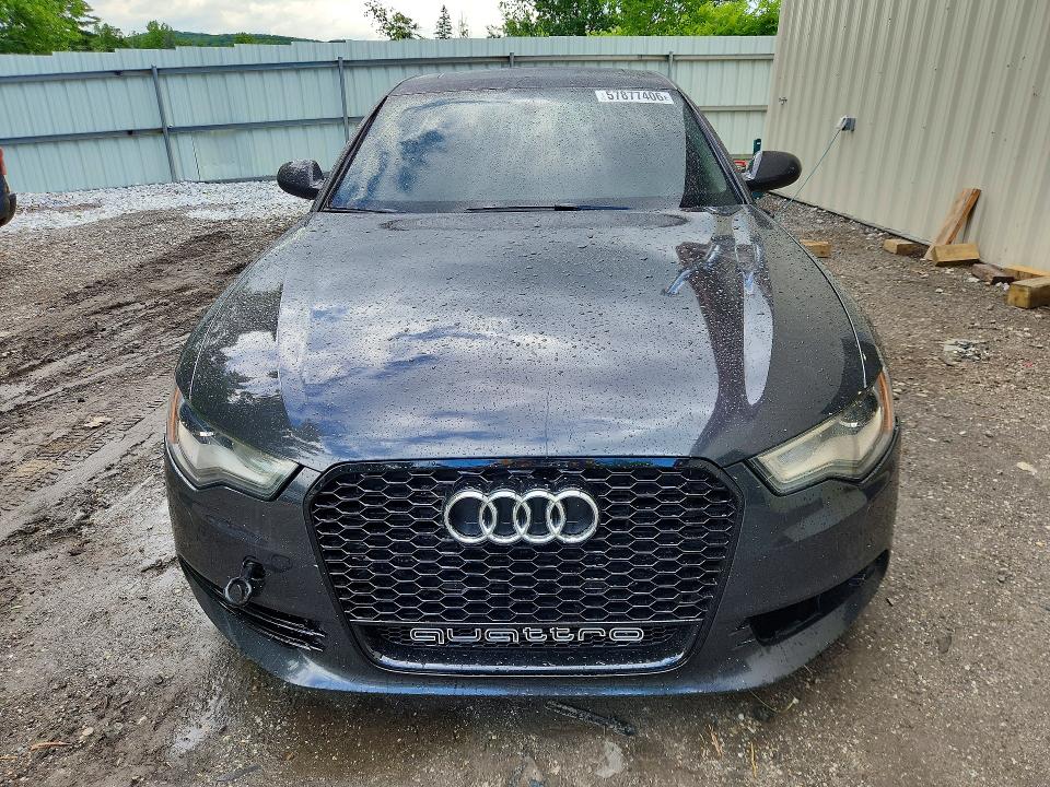 2013 Audi A6 VIN WAUGGAFC3DN018144 COPART salvage auction — FRONT END, Vt - Cert Of Title-Salvage Vehicle, sold $900 on 2026-07-20 (photo 5)