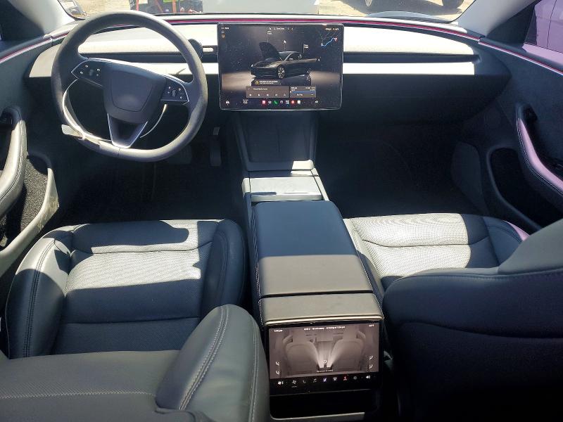 2024 Tesla Model 3 VIN 5YJ3E1EB2RF819024 COPART salvage auction — SIDE, Salvage Title, sold $13,300 on 2026-07-17 (photo 8)