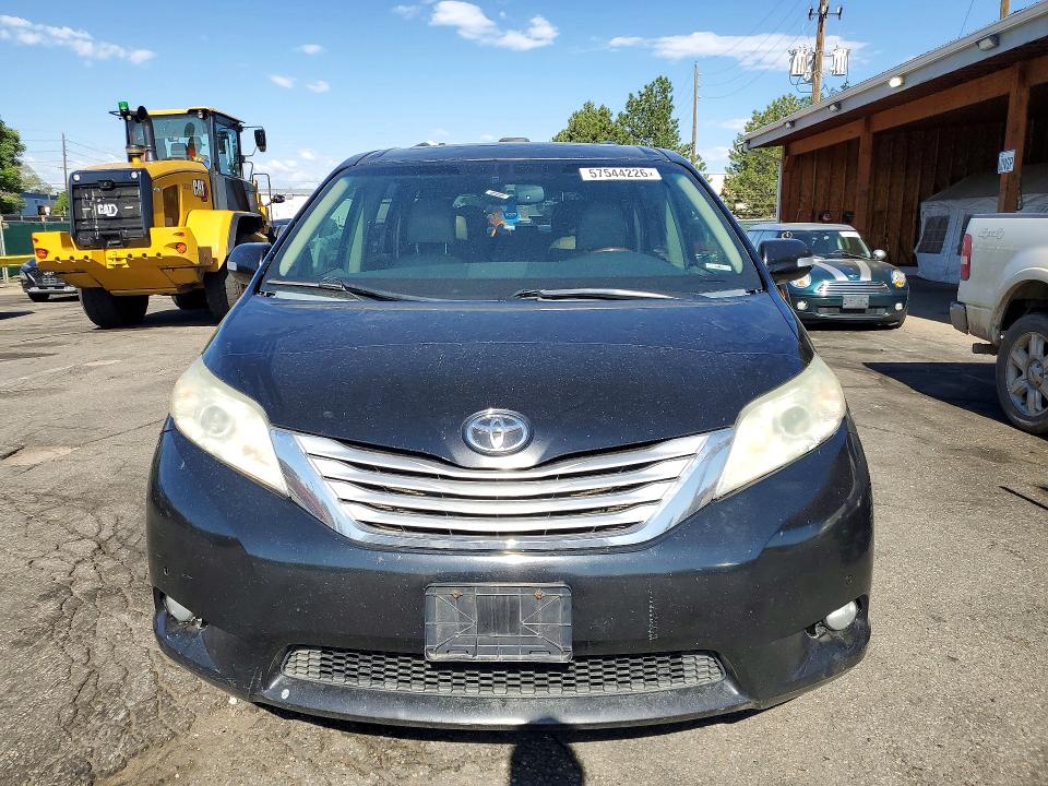 2013 Toyota Sienna VIN 5TDDK3DC8DS069927 COPART salvage auction — REAR END, Co - Public - Salvage Title, sold $3,000 on 2026-07-13 (photo 5)
