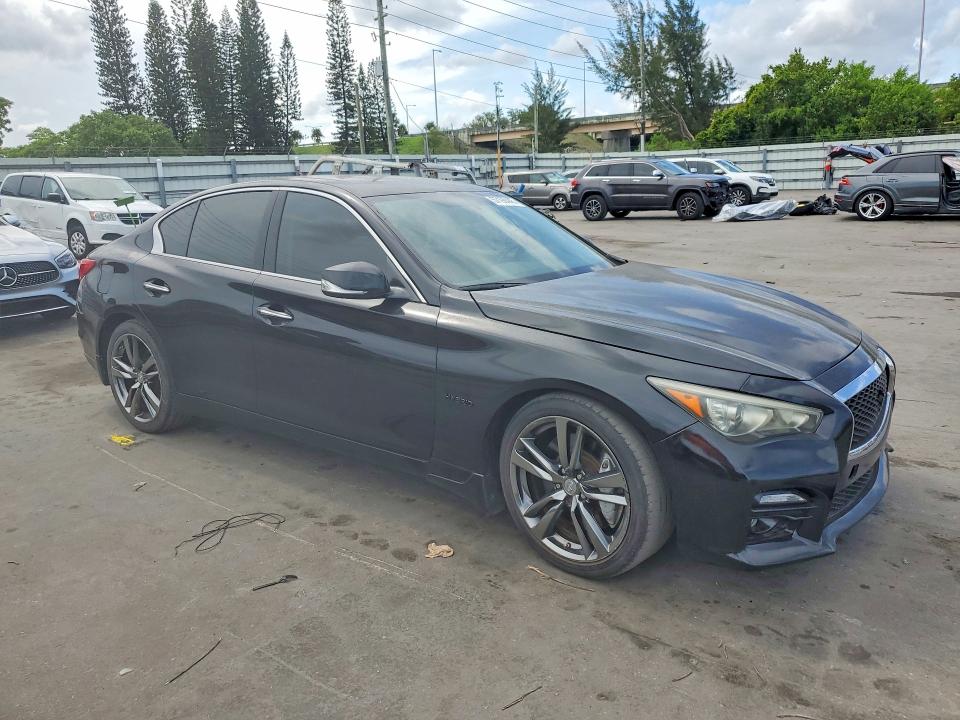 2015 Infiniti Q50 VIN JN1AV7AP4FM790708 COPART salvage auction — DAMAGE HISTORY, Fl - Certificate Of Title, sold $4,400 on 2026-07-06 (photo 4)
