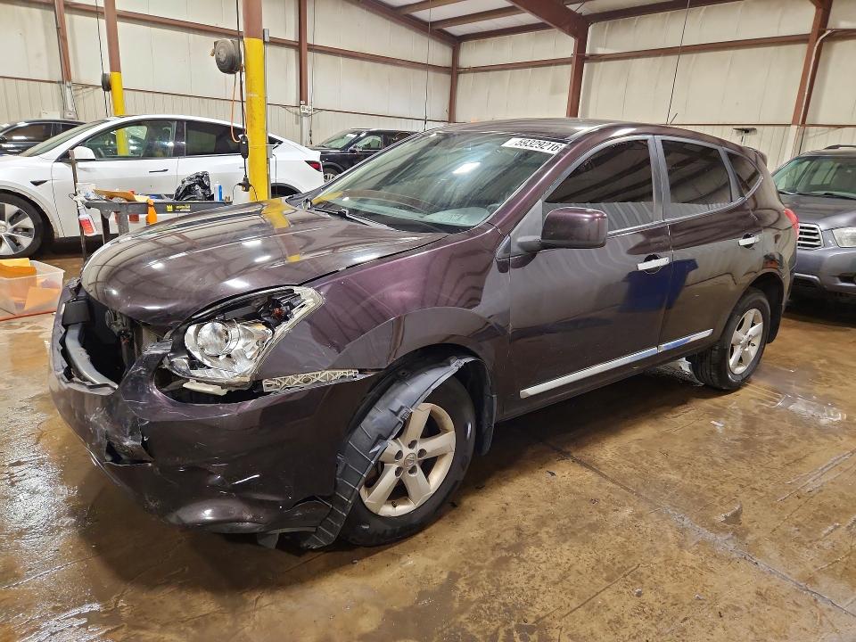2013 Nissan Rogue VIN JN8AS5MV3DW661403 COPART salvage auction — FRONT END, Pa - Certificate Of Salvage, sold $525 on 2026-07-17 (photo 1)