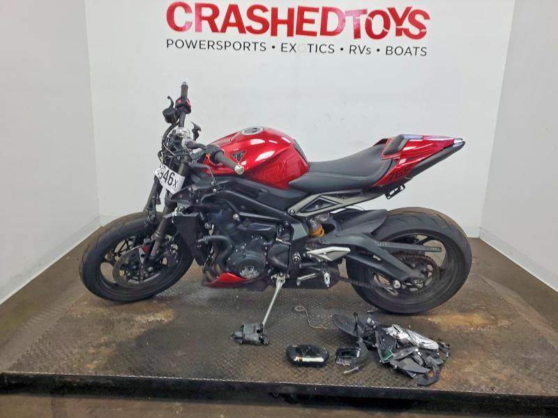 2024 Triumph motorcycle Street VIN SMTA614K7RTBP3096 COPART salvage auction — FRONT END, MN - CERT OF TITLE-SALVAGE, sold $3,050 on 2026-07-16 (photo 3)