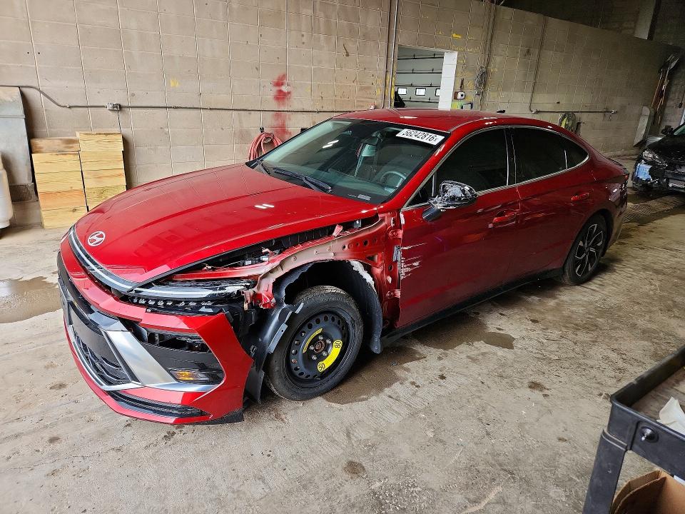 2025 Hyundai Sonata VIN KMHL64JA3SA507462 COPART salvage auction — FRONT END, Mn - Cert Of Title-Salvage, sold $525 on 2026-07-30 (photo 1)