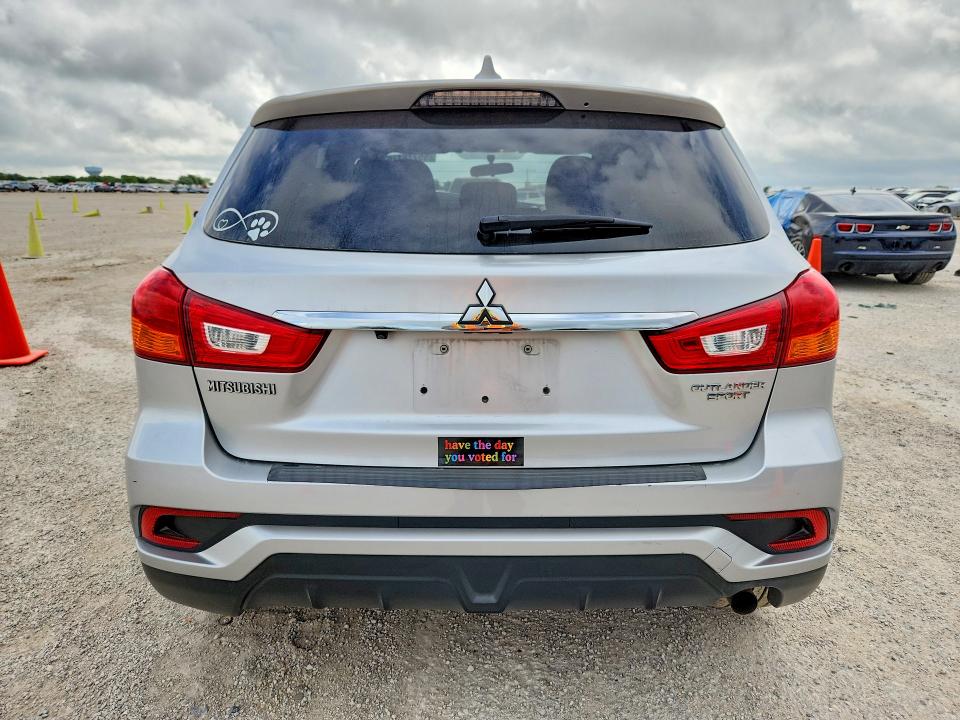 2019 Mitsubishi Outlander VIN JA4AP3AU4KU027128 COPART salvage auction — FRONT END, Tx - Salvage Vehicle Title, sold $2,400 on 2026-07-16 (photo 6)