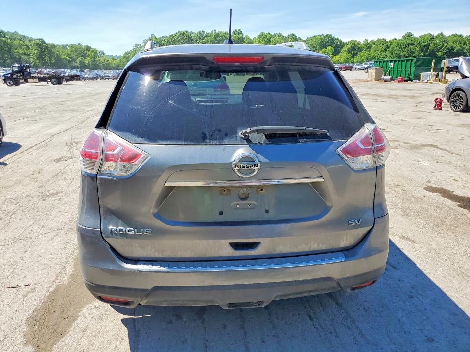 2016 Nissan Rogue VIN KNMAT2MT5GP729849 COPART salvage auction — FRONT END, Pa - Cert Of Title, sold $1,550 on 2026-07-23 (photo 6)