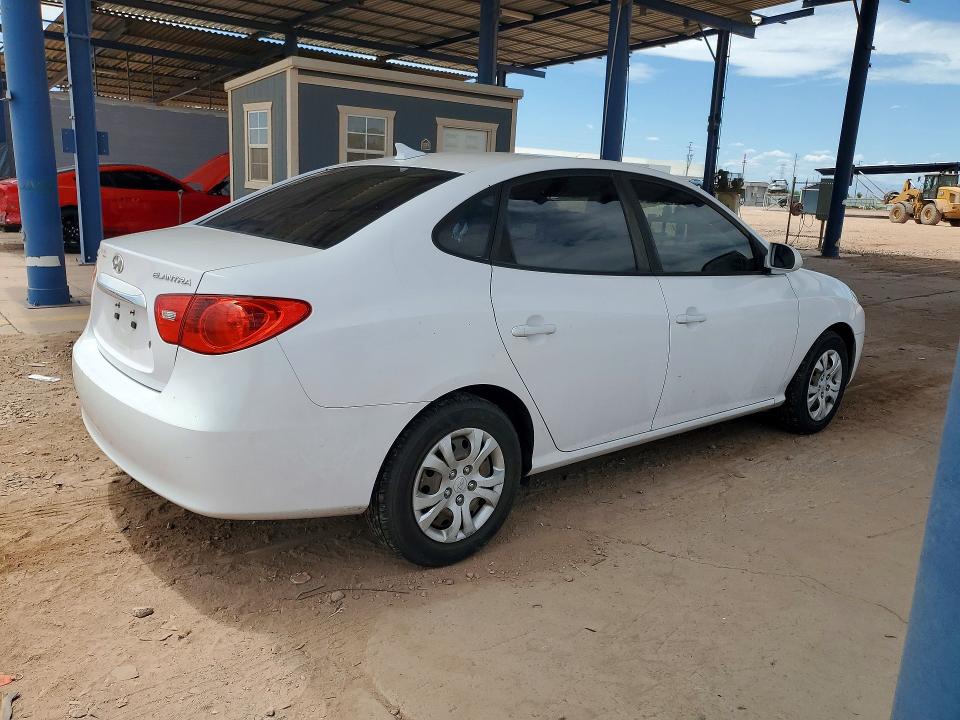2010 Hyundai Elantra VIN KMHDU4AD2AU129264 COPART salvage auction — MECHANICAL, Az - Certificate Of Title, sold $1,197 on 2026-07-08 (photo 3)