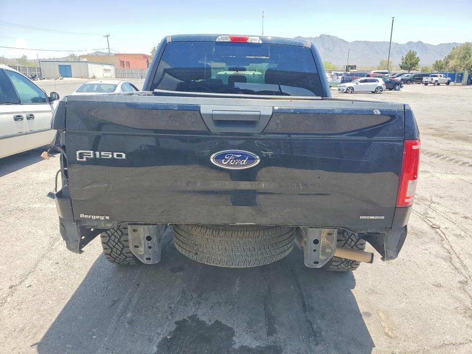 2016 Ford F-150 VIN 1FTEW1E80GFC59295 COPART salvage auction — REAR END, Tx - Salvage Vehicle Title, sold $7,300 on 2026-07-31 (photo 6)
