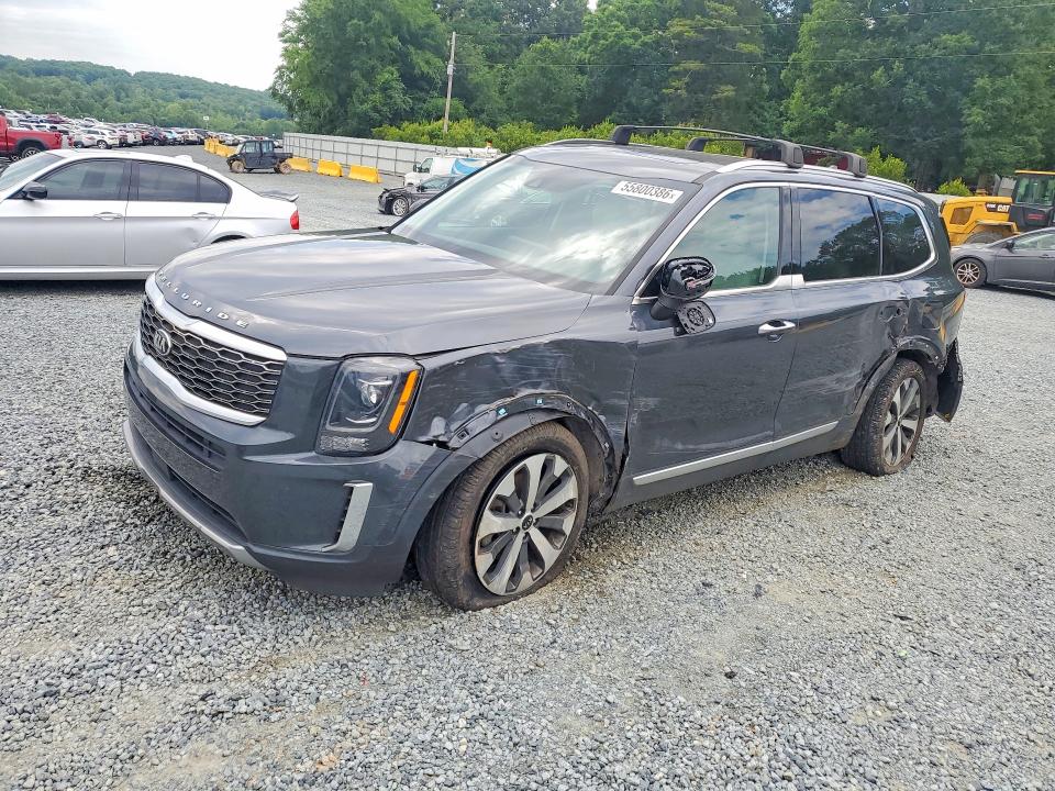 2021 Kia Telluride VIN 5XYP64HCXMG159336 COPART salvage auction — REAR END, Nc - Salvage Certificate Of Title, sold $6,000 on 2026-07-09 (photo 1)
