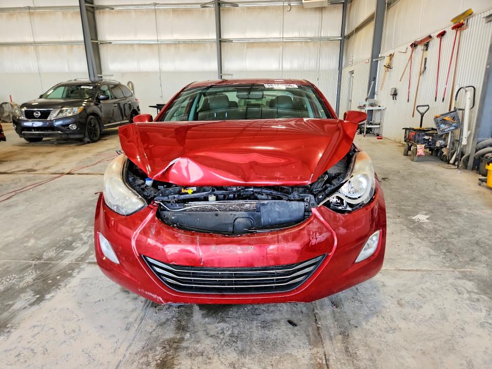 2012 Hyundai Elantra VIN KMHDH4AE7CU308884 COPART salvage auction — HAIL, Ne - Cert Of Title-Salvage, sold $575 on 2026-07-07 (photo 5)