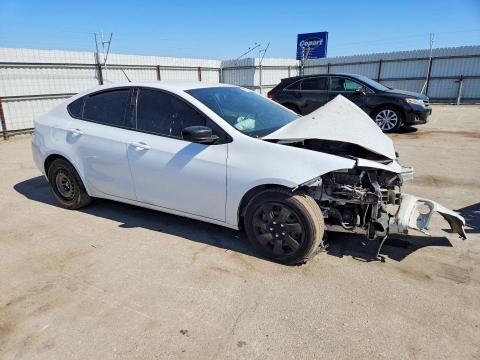 2016 Dodge Dart VIN 1C3CDFBBXGD578746 COPART salvage auction — FRONT END, Ca - Salvage Certificate, sold $225 on 2026-07-10 (photo 4)