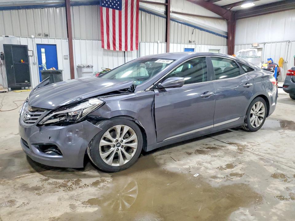 2013 Hyundai Azera VIN KMHFG4JG5DA255988 COPART salvage auction — FRONT END, Pa - Certificate Of Salvage, sold $625 on 2026-07-15 (photo 1)
