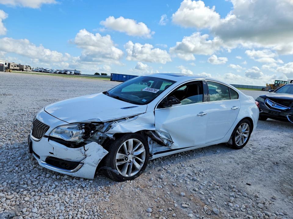 2014 Buick Regal VIN 2G4GN5EX9E9279993 COPART salvage auction — FRONT END, Tx - Salvage Vehicle Title, sold $625 on 2026-07-02 (photo 1)