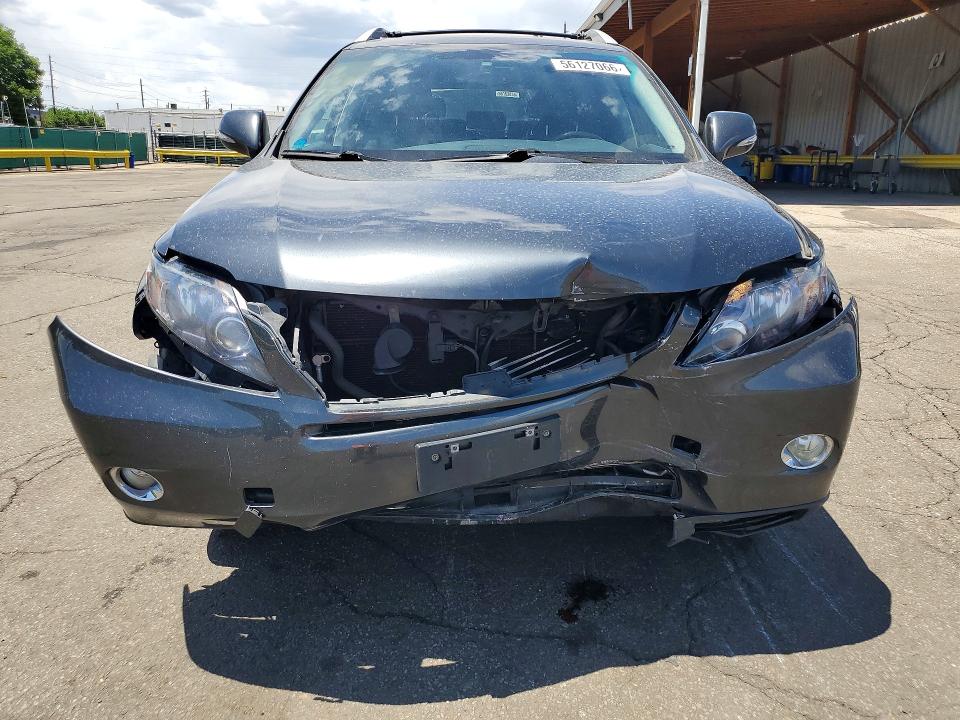 2010 Lexus Rx 450h VIN JTJBC1BA4A2400948 COPART salvage auction — FRONT END, Co - Public - Salvage Title, sold $3,400 on 2026-07-07 (photo 5)