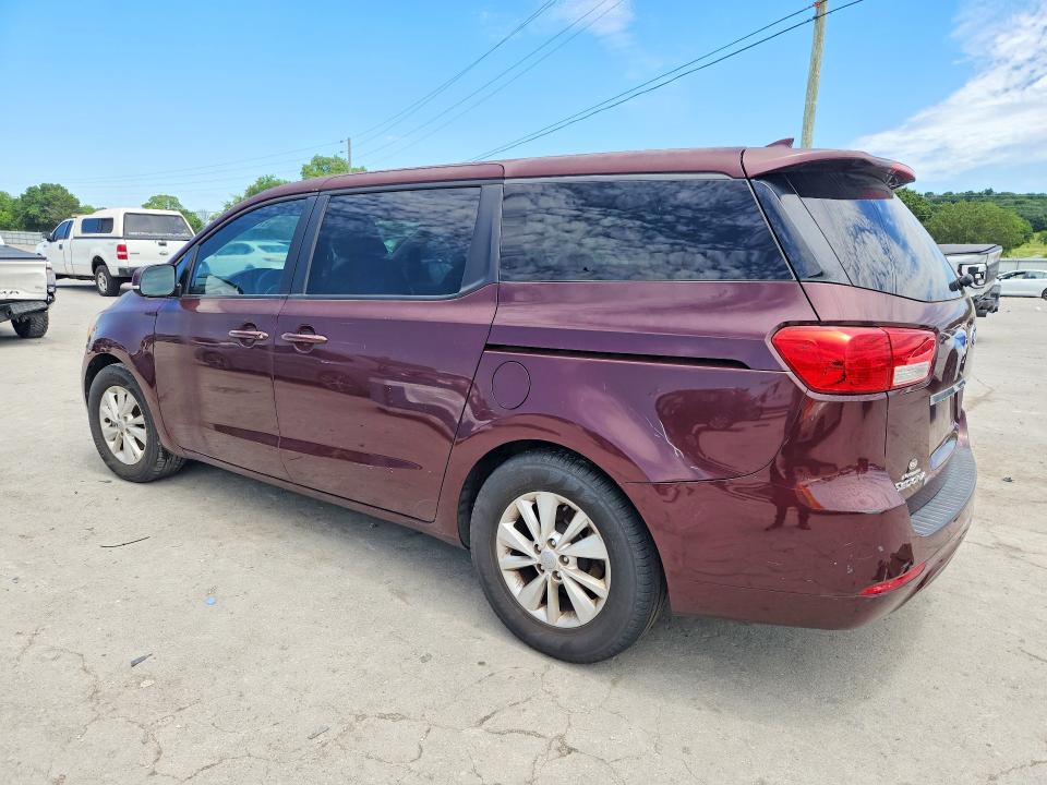 2017 Kia SEDONA VIN KNDMB5C18H6228432 COPART salvage auction — MINOR DENT/SCRATCHES, Tn - Certificate Of Title, sold $1,200 on 2026-07-20 (photo 2)