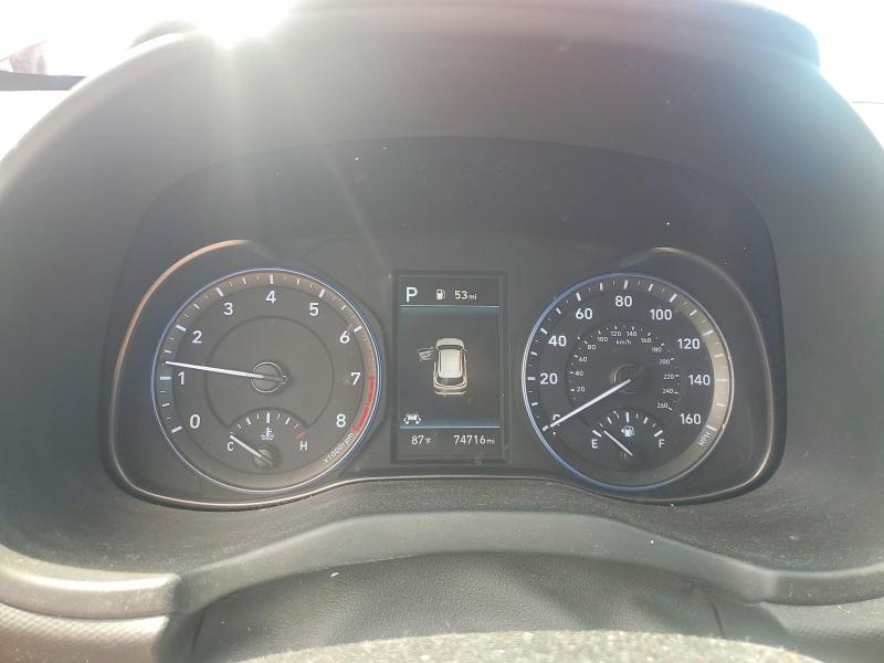 2021 Hyundai Kona VIN KM8K12AA2MU709922 COPART salvage auction — REAR END, Oh - Cert Of Title-Salvage, sold $3,375 on 2026-07-18 (photo 9)