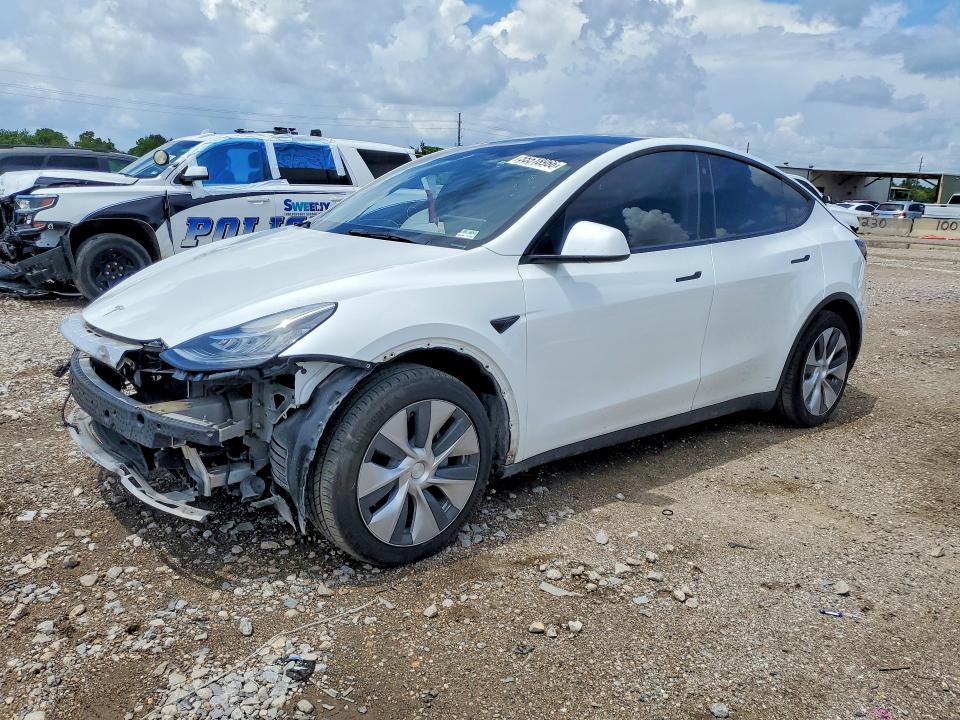 2022 Tesla VIN 7SAYGDEE9NF436190 COPART salvage auction — SIDE, Tx - Salvage Vehicle Title, sold $8,900 on 2026-07-27 (photo 1)