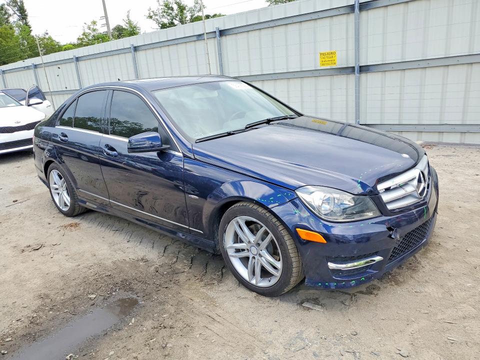 2012 Mercedes-benz VIN WDDGF4HB5CA621488 COPART salvage auction — FRONT END, GA - CERT OF TITLE-SALVAGE, sold $2,250 on 2026-07-27 (photo 4)