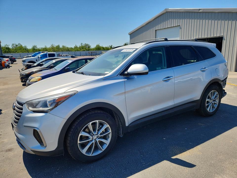 2018 Hyundai Santa fe VIN KM8SM4HF2JU272018 COPART salvage auction — VANDALISM, CA - SALVAGE CERTIFICATE, sold $1,500 on 2026-07-13 (photo 1)
