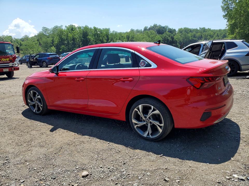2022 Audi A3 VIN WAUGUDGY2NA023901 COPART salvage auction — FRONT END, Ny - Mv-907A Salvage Certificate, sold $11,325 on 2026-07-26 (photo 2)