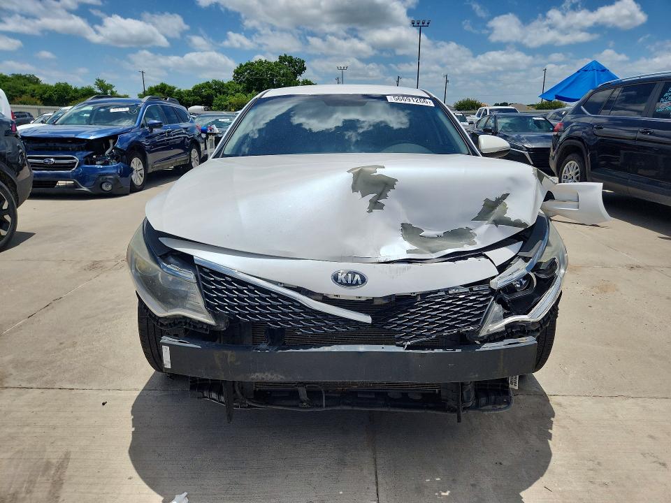 2016 Kia Optima VIN 5XXGT4L33GG026006 COPART salvage auction — FRONT END, Tx - Certificate Of Title (P), sold $800 on 2026-07-09 (photo 5)