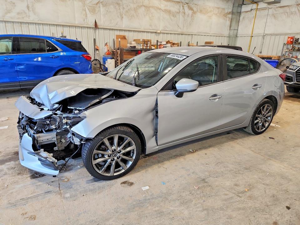 2018 Mazda 3 VIN 3MZBN1V32JM240620 COPART salvage auction — FRONT END, Wi - Certificate Of Title, sold $675 on 2026-07-22 (photo 1)